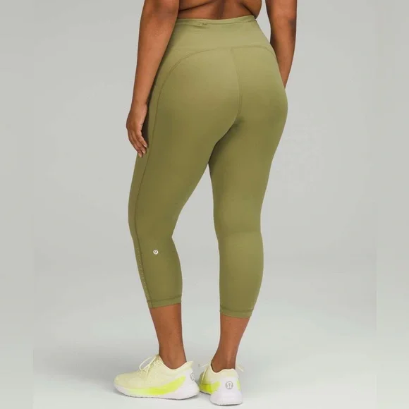 Lululemon Swift Speed High-Rise Crop 23" in Bronze Green Size 4 - Picture 3 of 5